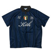 Kith Shadow Stripe Soccer Jersey Navy / Dark Blue